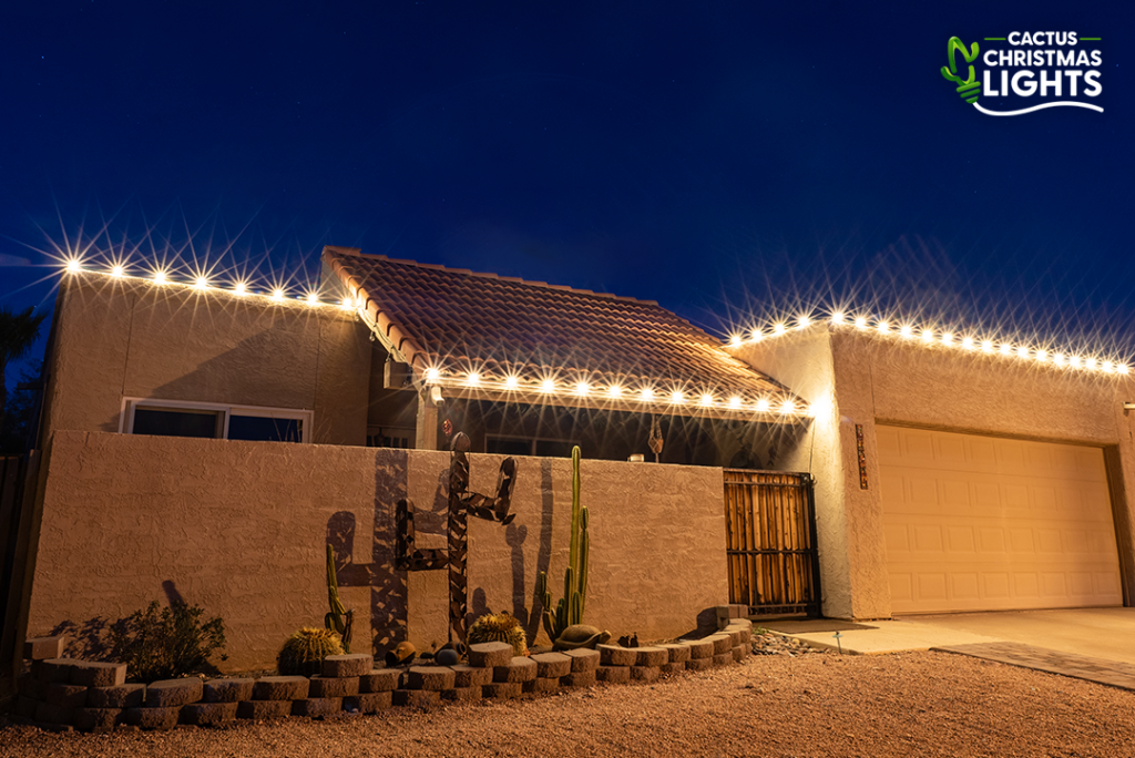 Fountain Hills - Warm White Lights on Parapet Stucco Walls