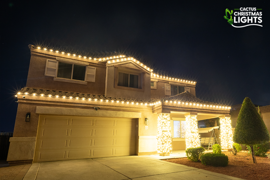 Glendale - Roofline Lighting & Columns