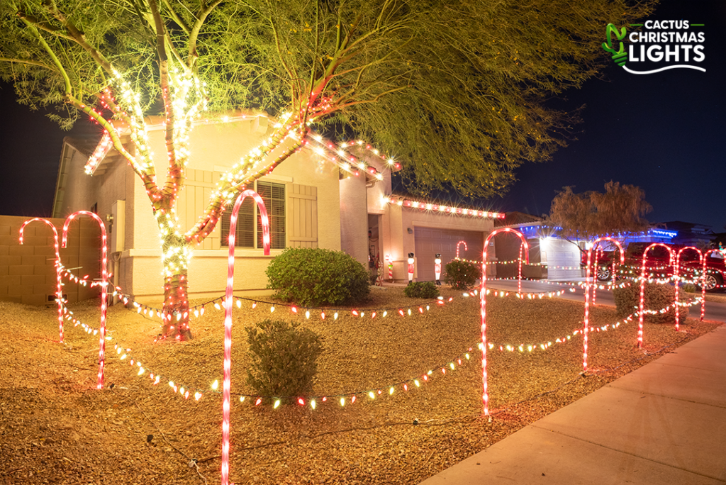 Waddell - Candy Cane (Red & White) Themed Lights