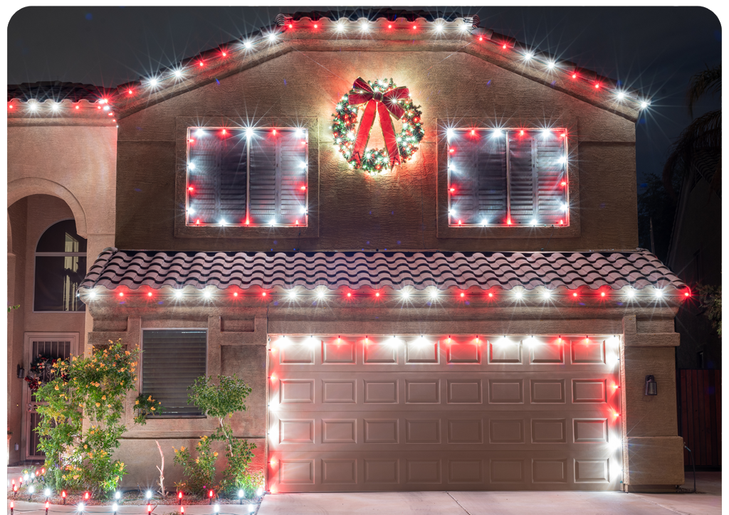 candycane christmas lights in glendale az 1